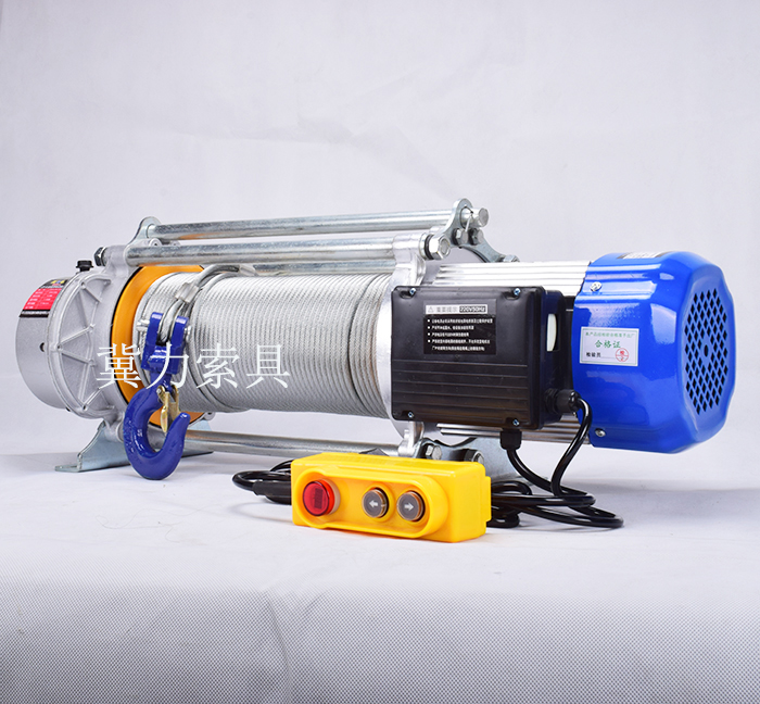 220V電動(dòng)提升機搭配15米鋼絲繩