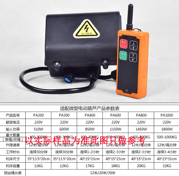 建筑用小型提升機無(wú)線(xiàn)遙控