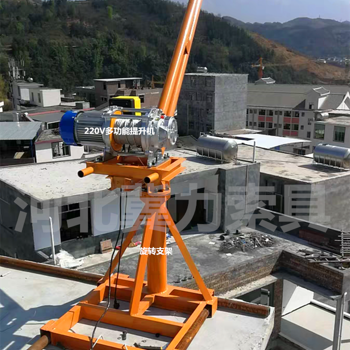 微小多功能電動(dòng)提升機組裝好的成品圖