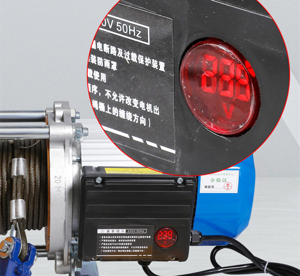 多功能電動(dòng)吊機電壓數字顯示