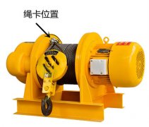 卷揚(yáng)機(jī)鋼絲繩卡扣要擰緊